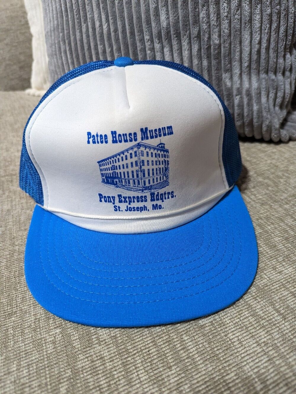Vintage Patee House Museum Pony Express Headquarters Missouri Trucker Rope Hat